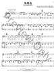 S.O.S. piano sheet music cover